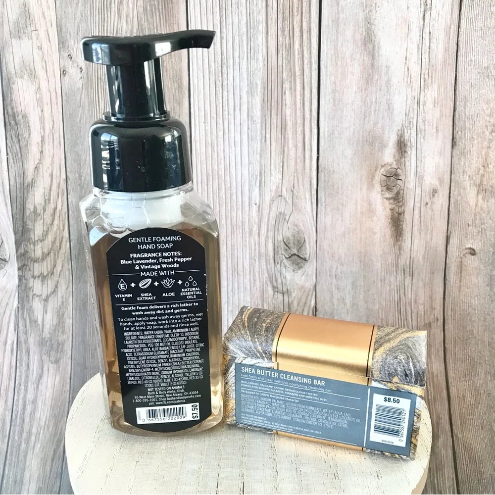 🆕(MEN) Vintage Foaming Hand Soap and After Dark Cleansing Bar